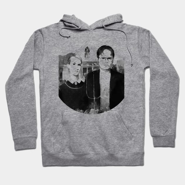 Dwight And Angela - The Office Funny T-shirt - Shrute Farms Hoodie by truefriend